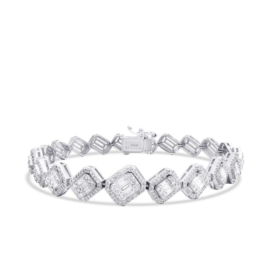 1.66 Carat Diamond Baguette Bracelet