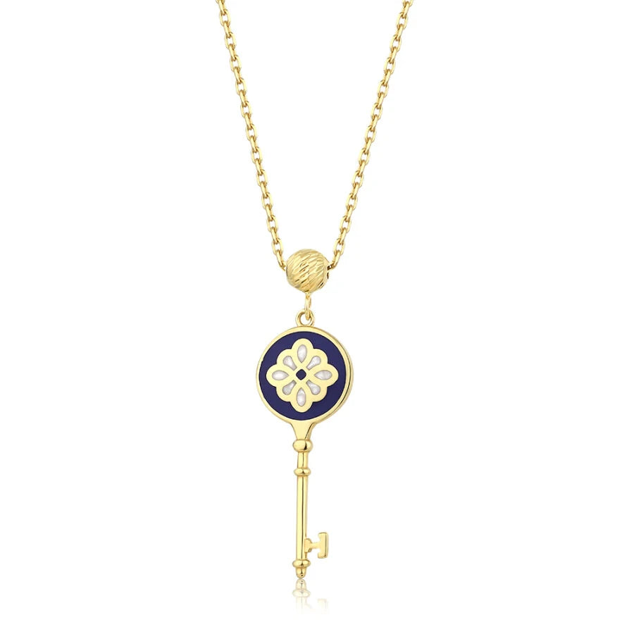 Gold Key Trend Necklace