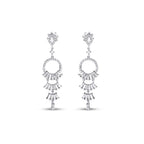 0.99 Carat Diamond Baguette Earrings
