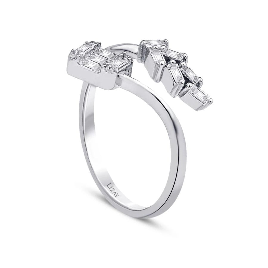 0.29 Carat Diamond Baguette Trend Ring