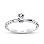 0.30 Carat Diamond Oval Solitaire Engagement Ring