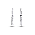 0.48 Carat Diamond Baguette Earrings