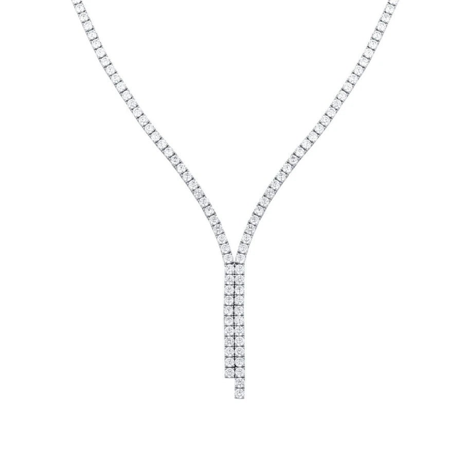 Gold Double Row Stone Neckband