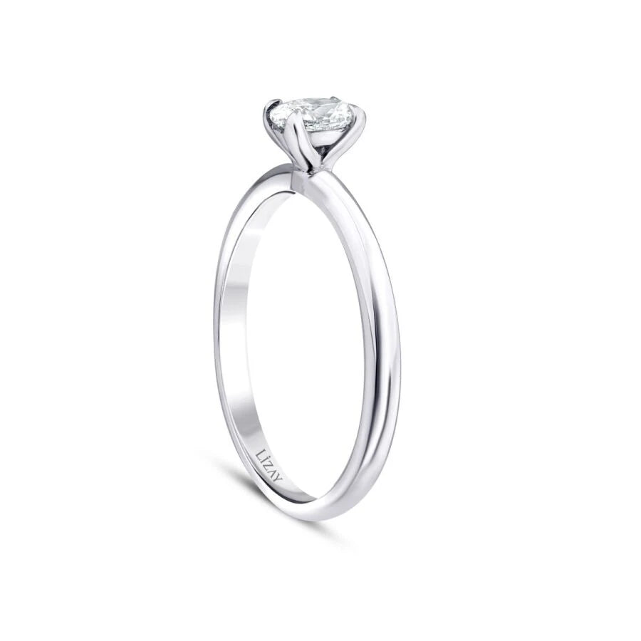 0.50 Carat Diamond Oval Solitaire Engagement Ring