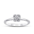 0.08 Carat Diamond Baguette Ring