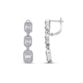 1.13 Carat Diamond Baguette Earrings