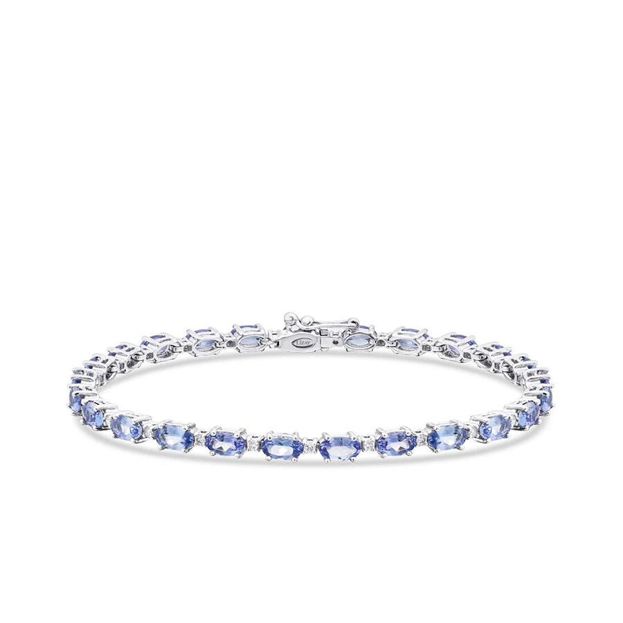 6.73 Carat Diamond Tanzanite Bracelet