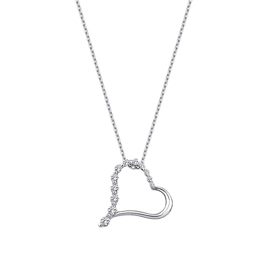 0.23 Carat Diamond Heart Necklace