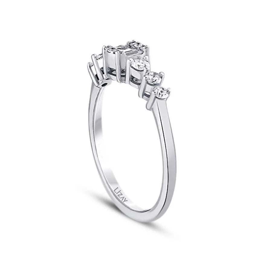 0.32 Carat Diamond Baguette Ring