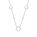 0.26 Carat Diamond Clover Necklace