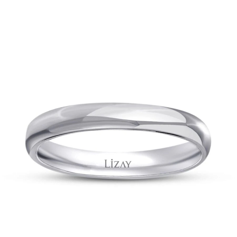 White Gold Classic Wedding Band