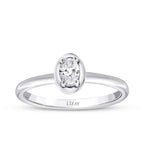 0.26 Carat Diamond Oval Solitaire Engagement Ring