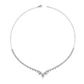 Gold Flower Figured Tennis Necklace