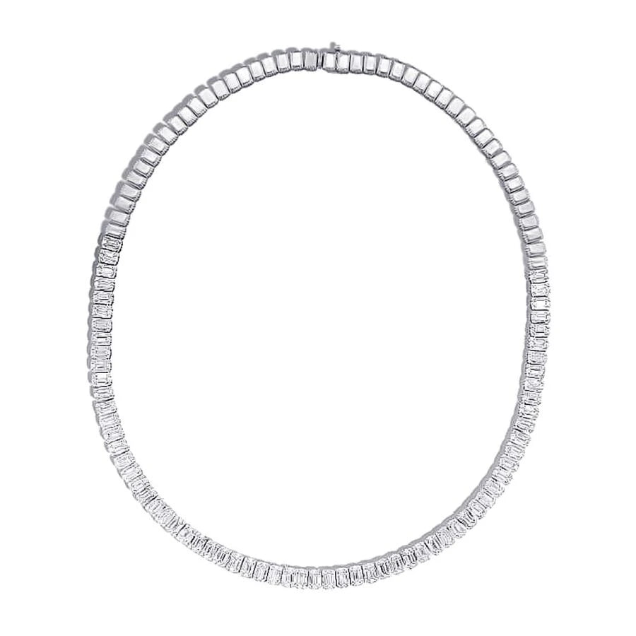 7.77 Carat Diamond Baguette Neckband