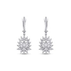 0.91 Carat Diamond Baguette Earrings