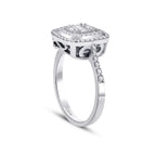 0.46 Carat Diamond Baguette Ring
