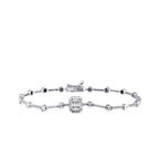 0.19 Carat Diamond Baguette Bracelet