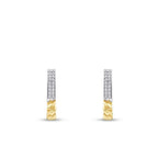 Gold Oval Chain Earrings