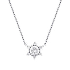 0.36 Carat Diamond Trend Flower Necklace