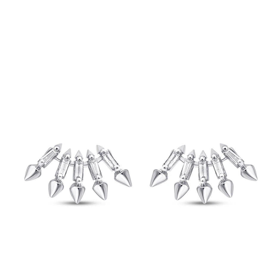 0.26 Carat Diamond Baguette Earrings