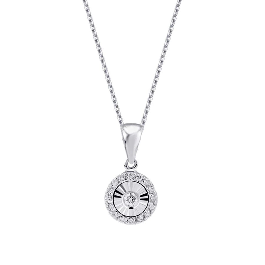 0.08 Carat Diamond-Effect Necklace