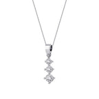 0.40 Carat Diamond Tria Necklace
