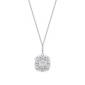 0.46 Carat Diamond Baguette Necklace