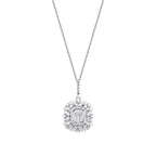 0.46 Carat Diamond Baguette Necklace