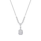 0.48 Carat Diamond Baguette Neckband