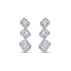 1.30 Carat Diamond Baguette Earrings