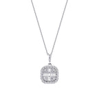 0.51 Carat Diamond Baguette Necklace