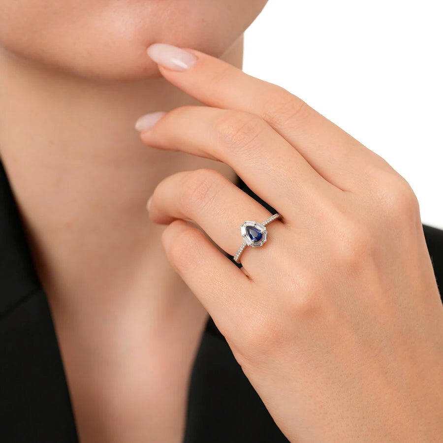 3.00 Carat Diamond Sapphire Set