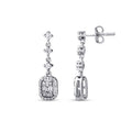 0.46 Carat Diamond Baguette Earrings