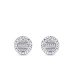 0.20 Carat Diamond Baguette Earrings