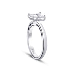 0.39 Carat Diamond Flower Marquise Ring