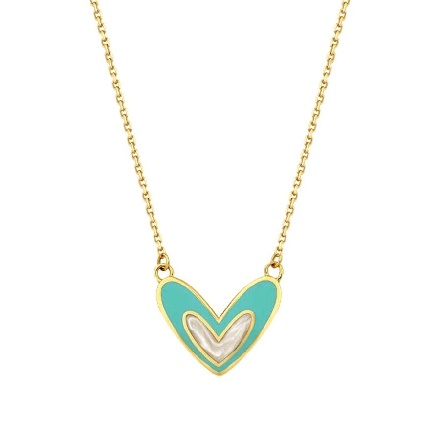 Gold Heart Trend Necklace