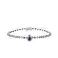1.50 Carat Diamond Sapphire Bracelet