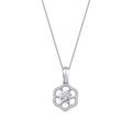 0.15 Carat Diamond Flower Necklace