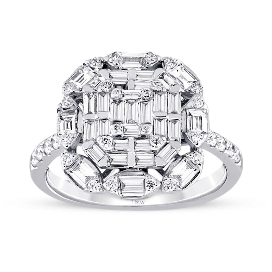 1.17 Carat Diamond Baguette Ring