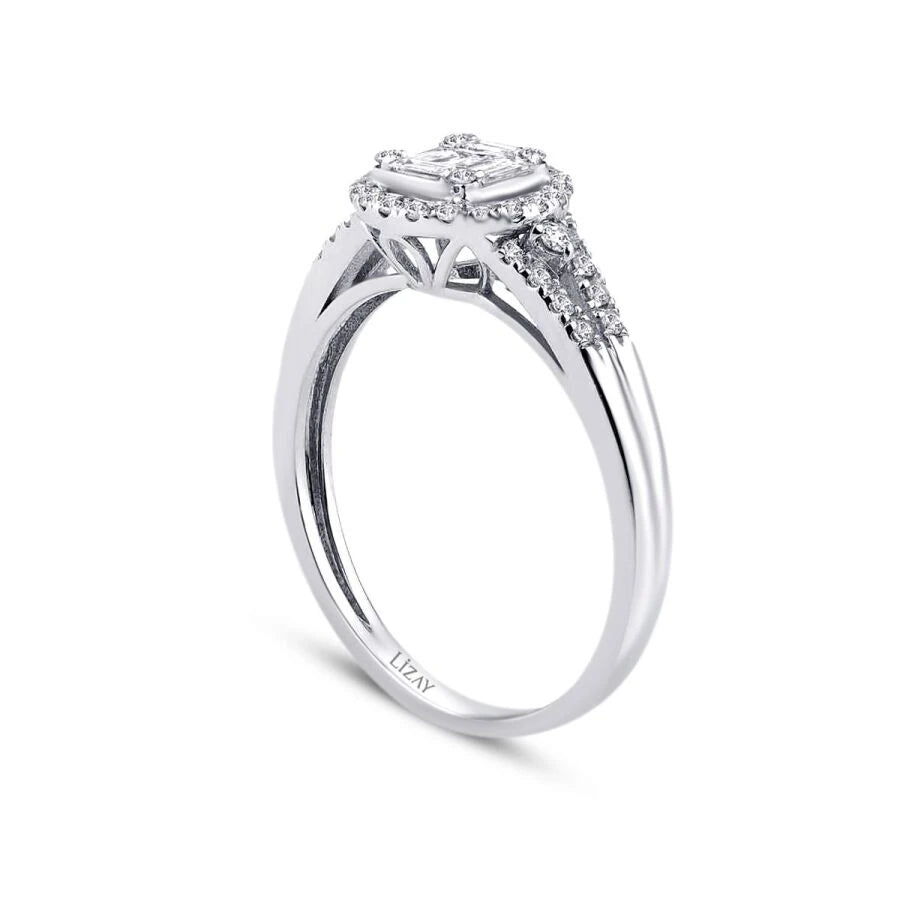 0.43 Carat Diamond Baguette Ring