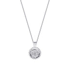 0.29 Carat Diamond Baguette Necklace