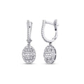 0.85 Carat Diamond Baguette Earrings