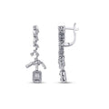 0.97 Carat Diamond Baguette Earrings