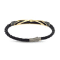 Gold Black Stone Men’s Bracelet