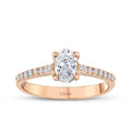0.52 Carat Diamond Oval Solitaire Engagement Ring