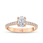 0.52 Carat Diamond Oval Solitaire Engagement Ring