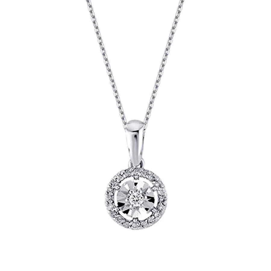 0.08 Carat Diamond-Effect Necklace