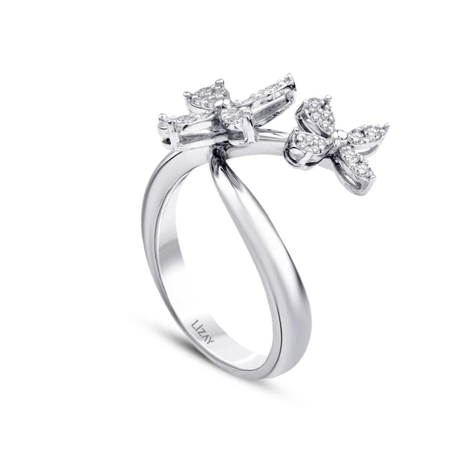 0.33 Carat Diamond Flower Ring