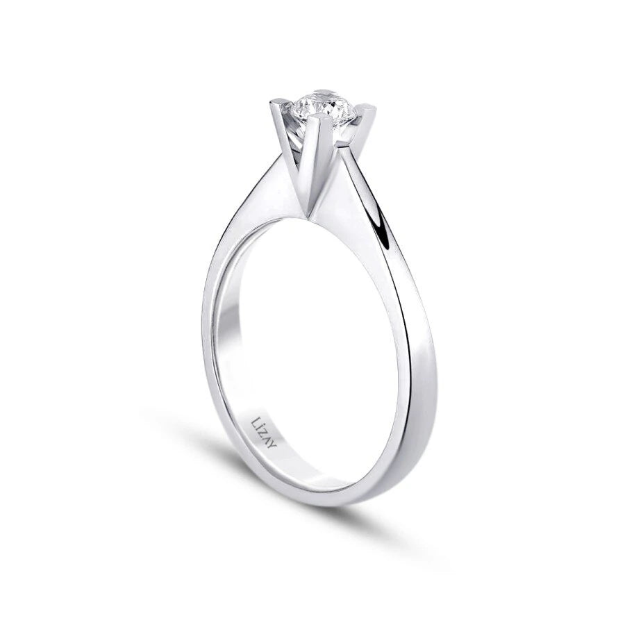 0.25 Carat Diamond Round Solitaire Engagement Ring