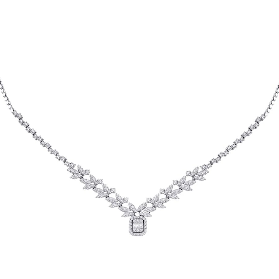 2.30 Carat Diamond Baguette Neckband